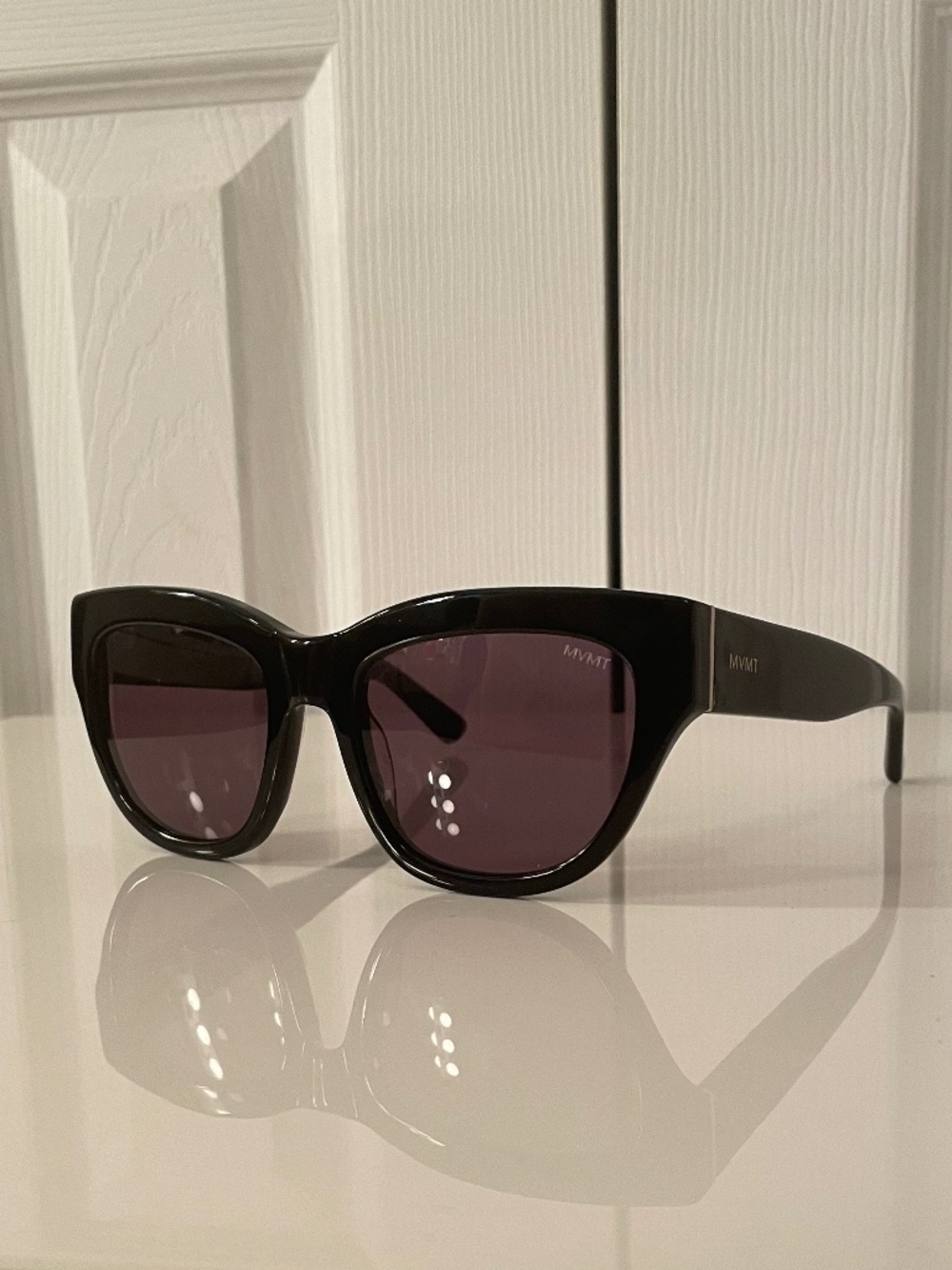 MVMT Black Cat-eye Sunglasses